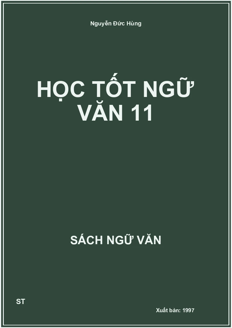 Học tốt Ngữ văn 11