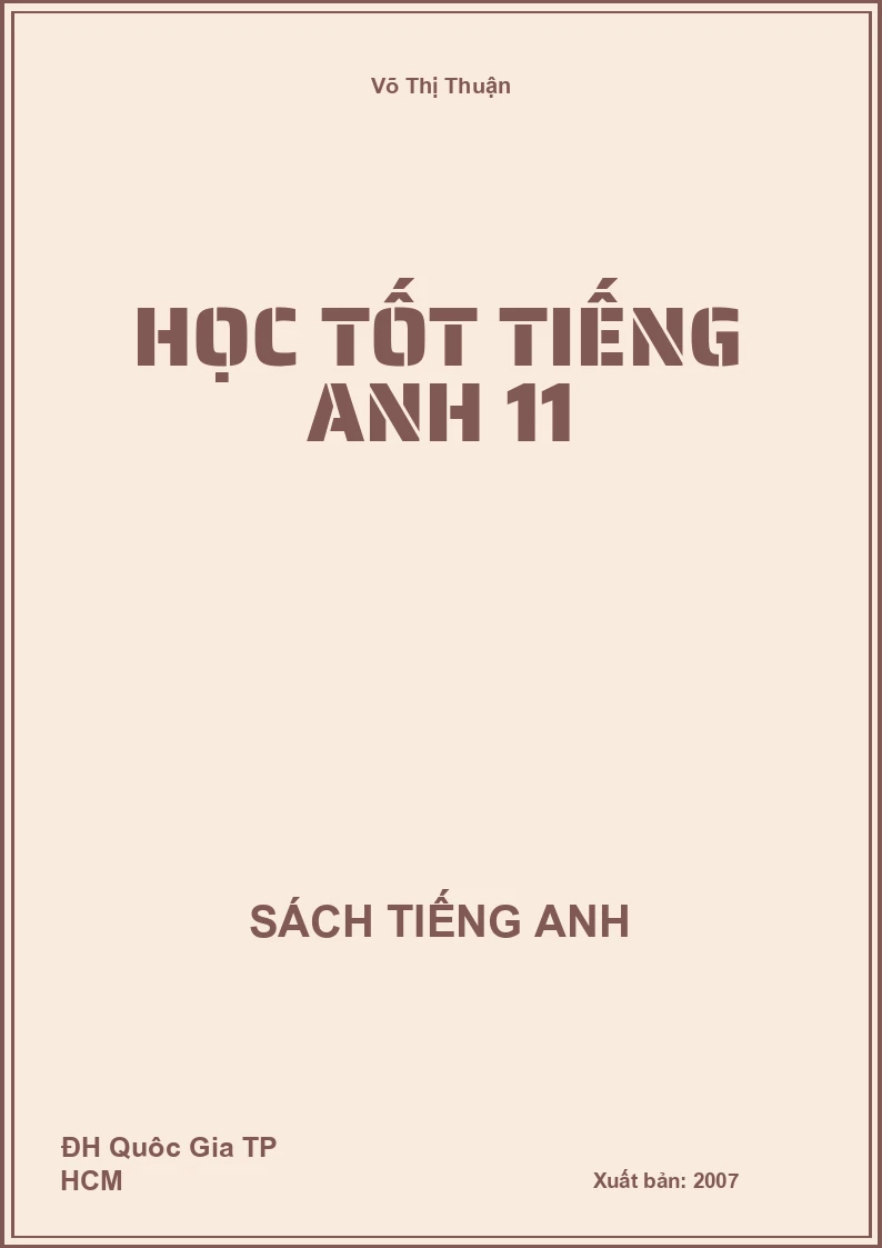 Học tốt Tiếng Anh 11