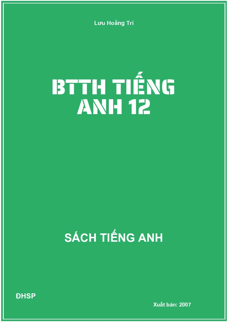 BTTH Tiếng Anh 12