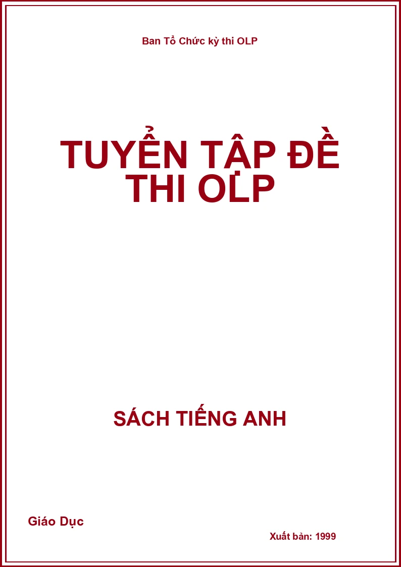Tuyển tập đề thi OLP