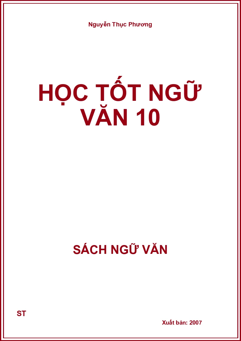 Học tốt Ngữ văn 10