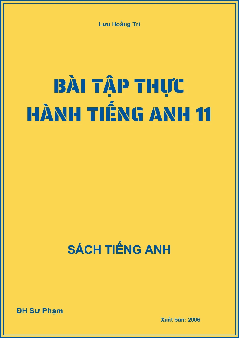 Bài tập thực hành Tiếng Anh 11