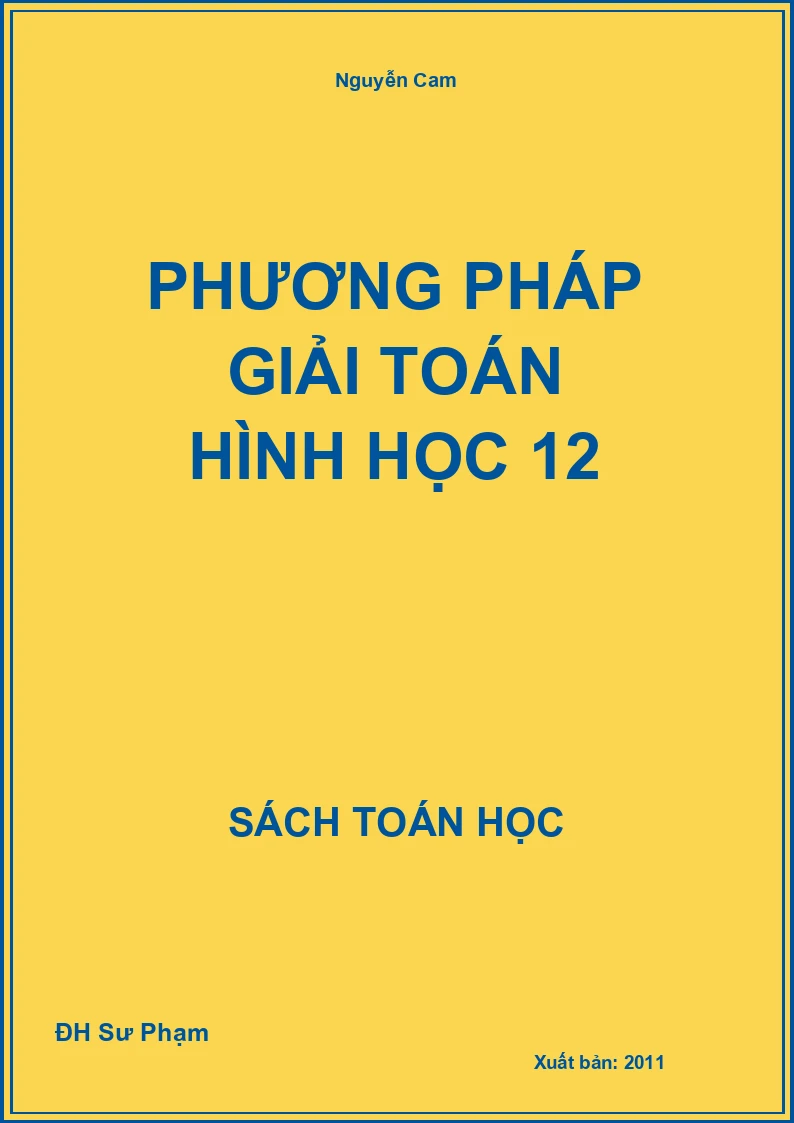 Phương pháp giải toán hình học 12