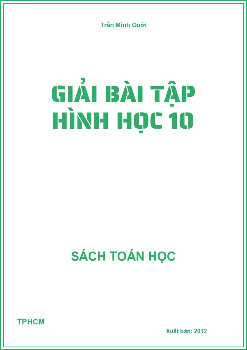 Giải bài tập hình học 10