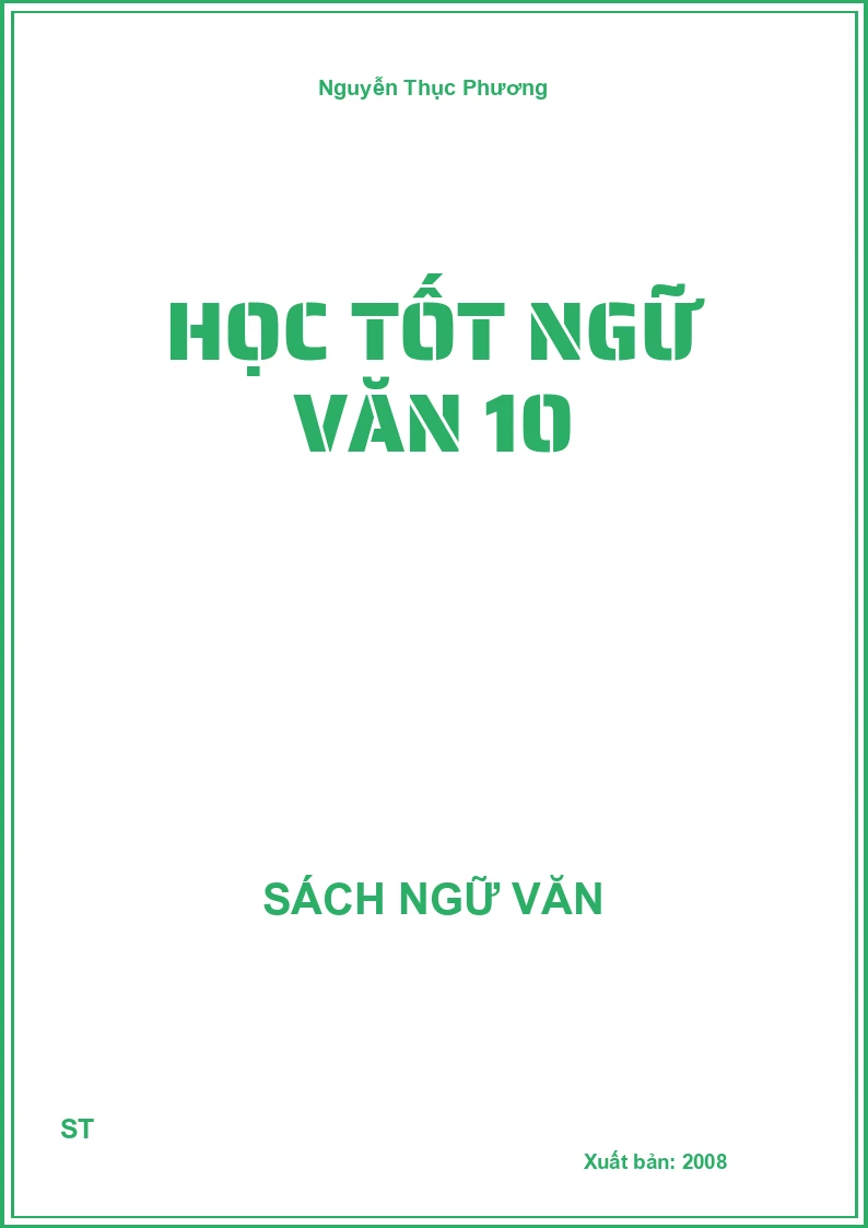 Học tốt Ngữ văn 10