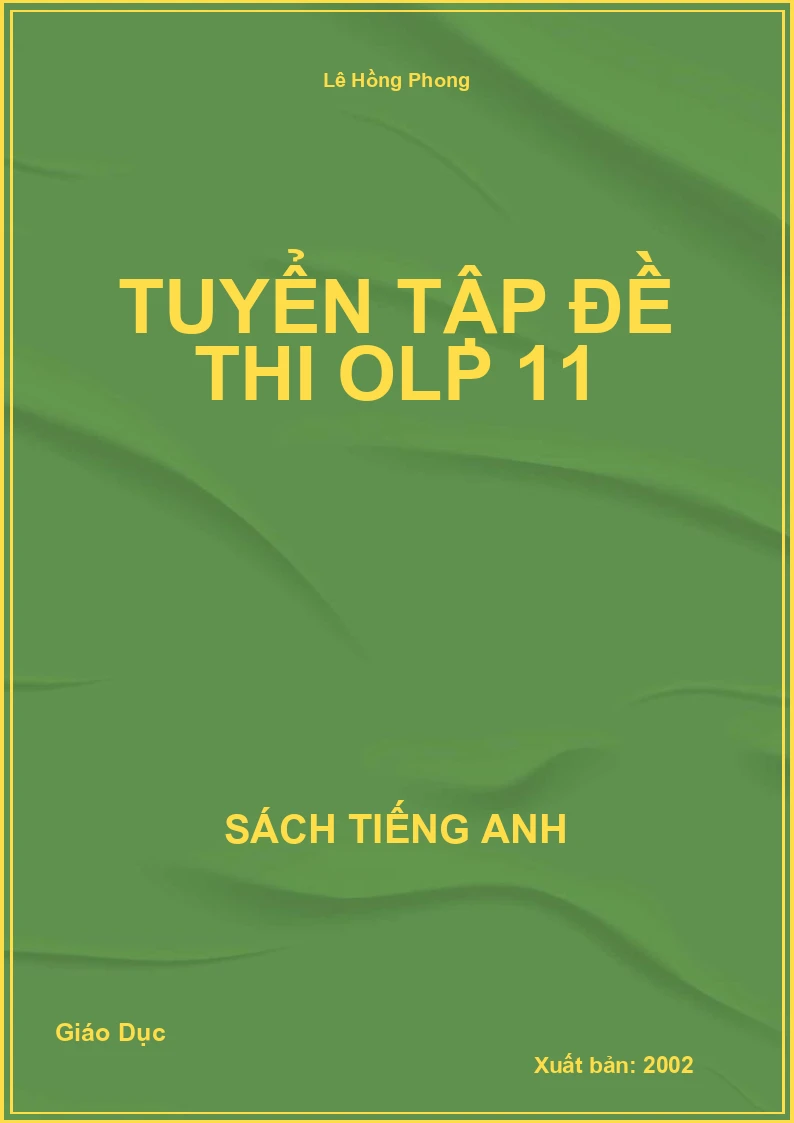 Tuyển tập đề thi OLP 11