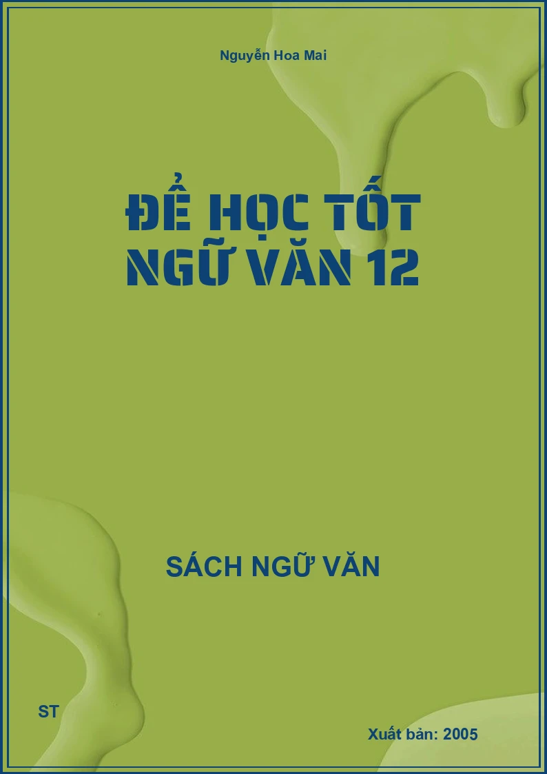Để học tốt Ngữ Văn 12