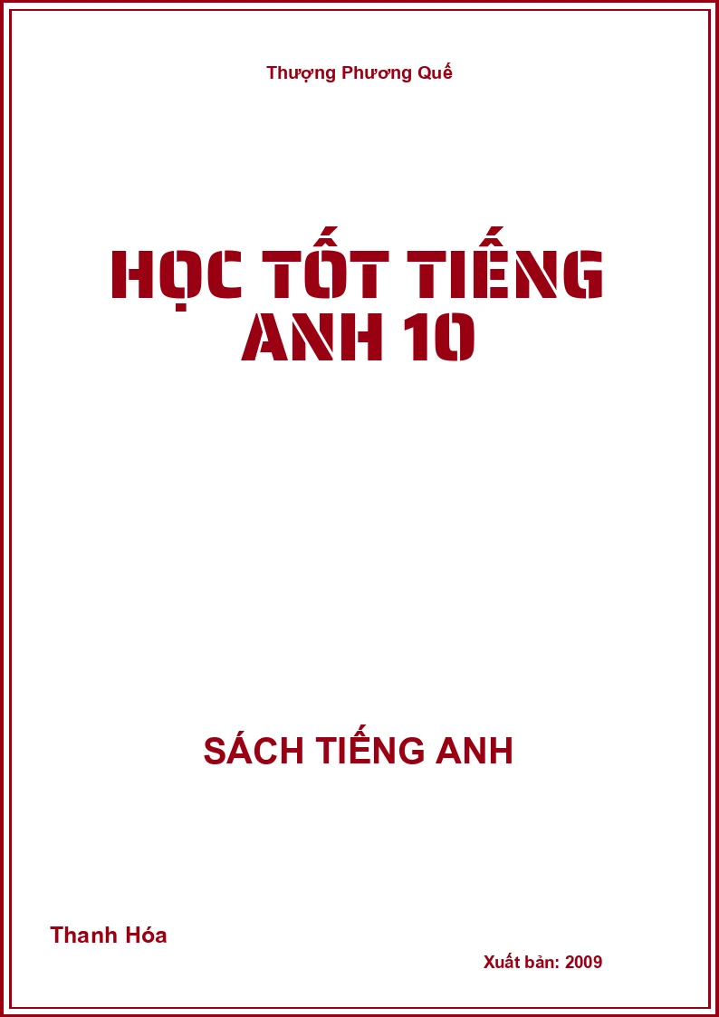 Học tốt Tiếng Anh 10
