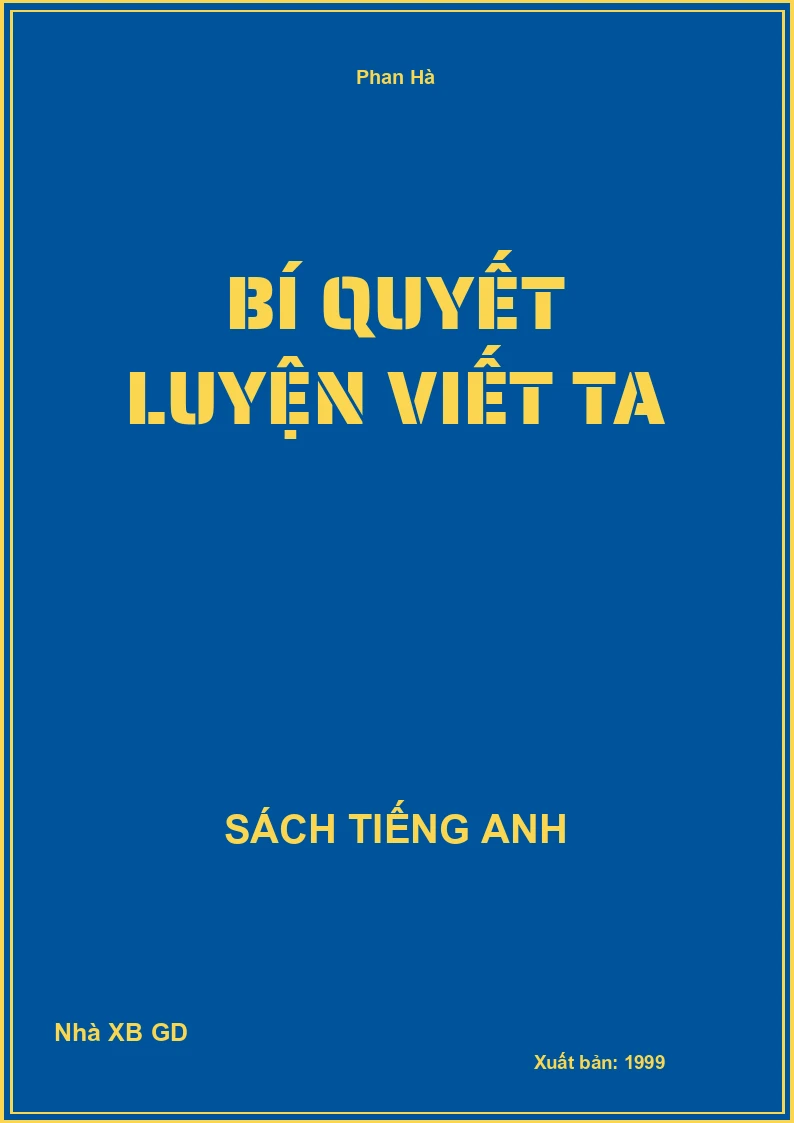 Bí quyết luyện viết TA