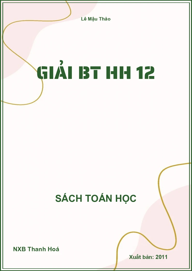 Giải BT HH 12