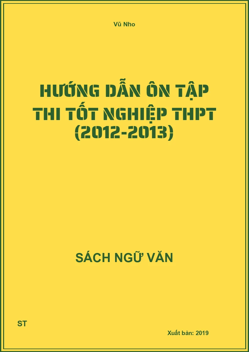 Hướng dẫn ôn tập thi Tốt nghiệp THPT (2012-2013)