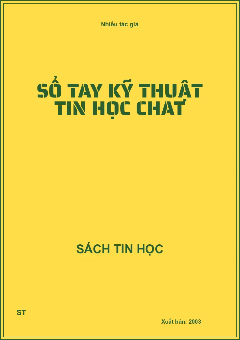 Sổ tay kỹ thuật tin học chat