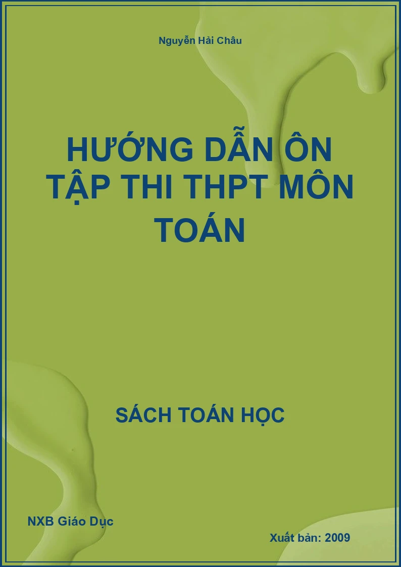Hướng Dẫn Ôn Tập Thi THPT Môn Toán