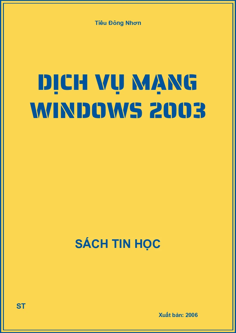 Dịch vụ mạng windows 2003