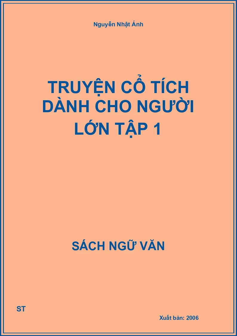 Truyện cổ tích dành cho người lớn tập 1