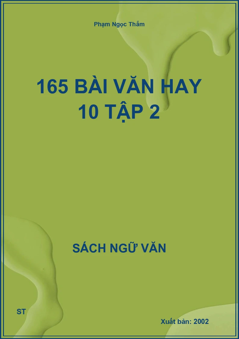165 bài văn hay 10 tập 2