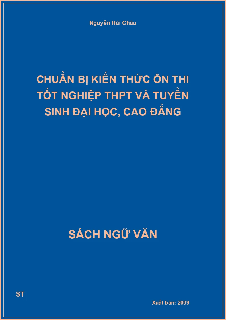 Chuẩn bị kiến thức ôn thi tốt nghiệp THPT và tuyển sinh đại học, cao đẳng