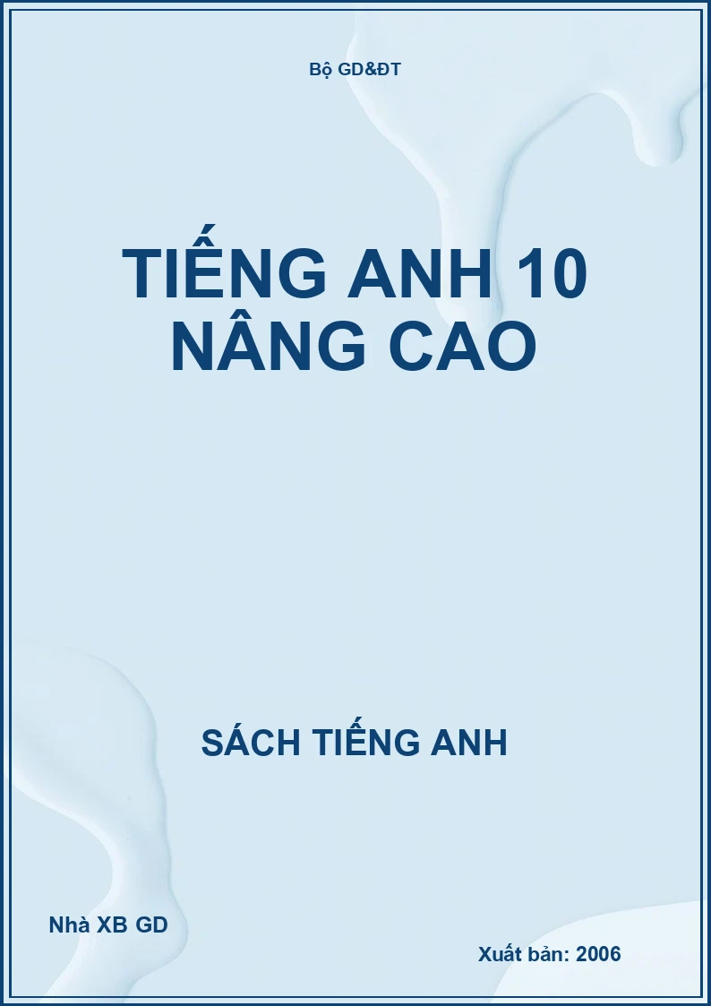 Tiếng Anh 10 nâng cao