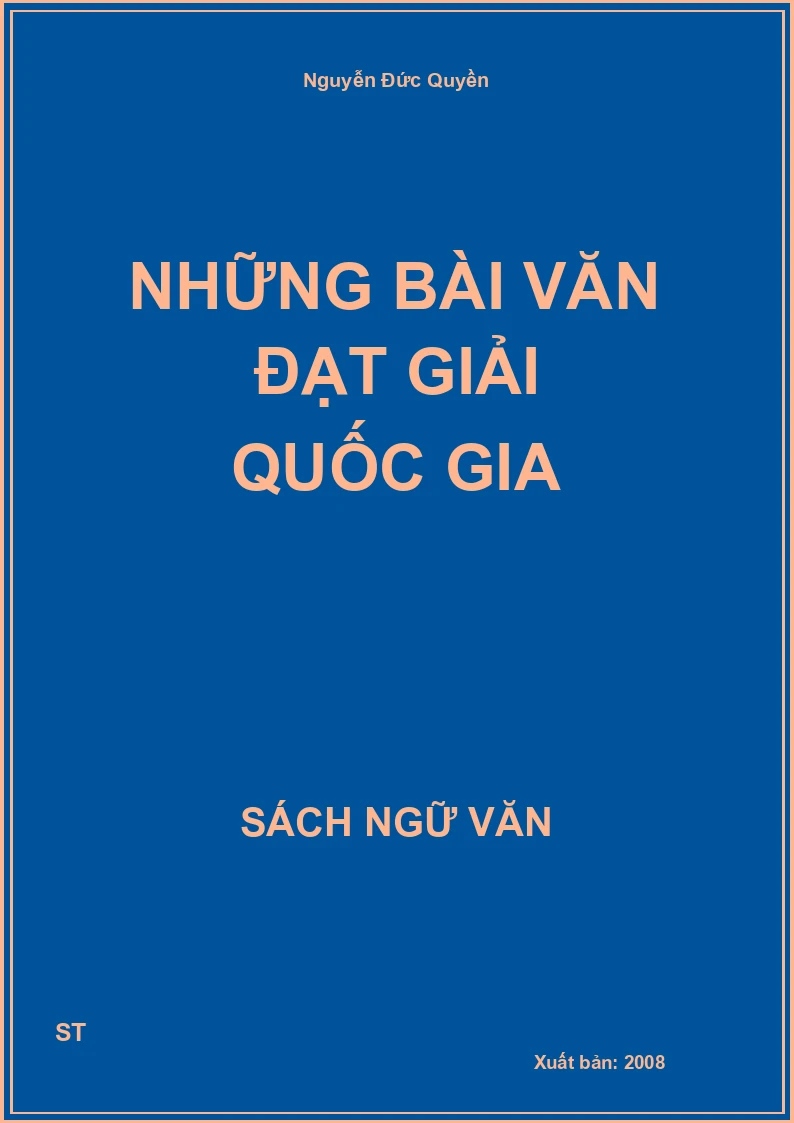 Những bài văn đạt giải quốc gia