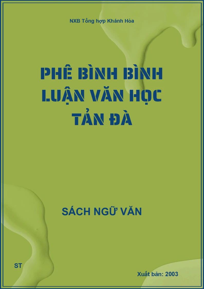 Phê bình bình luận văn học Tản Đà
