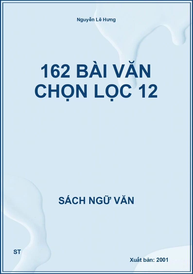 162 bài văn chọn lọc 12