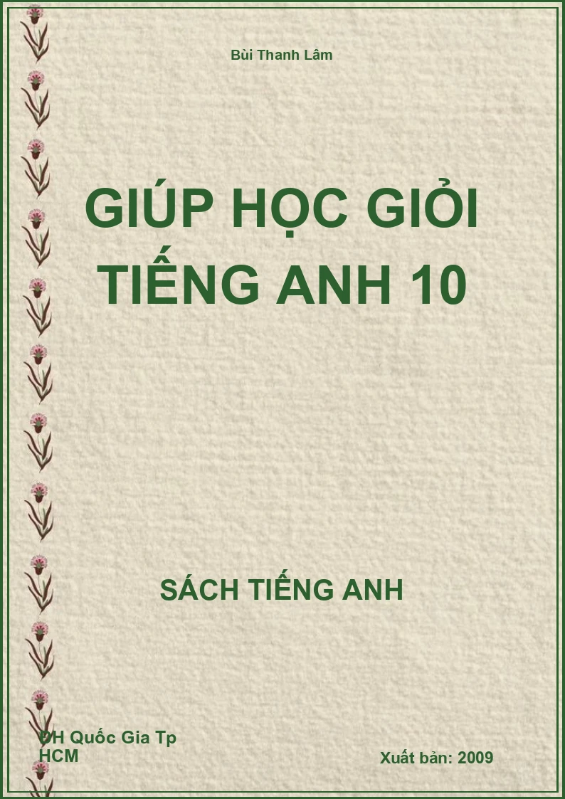 Giúp học giỏi Tiếng Anh 10