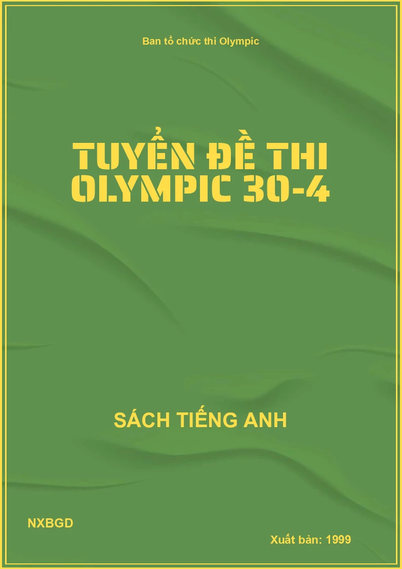 Tuyển đề thi Olympic 30-4