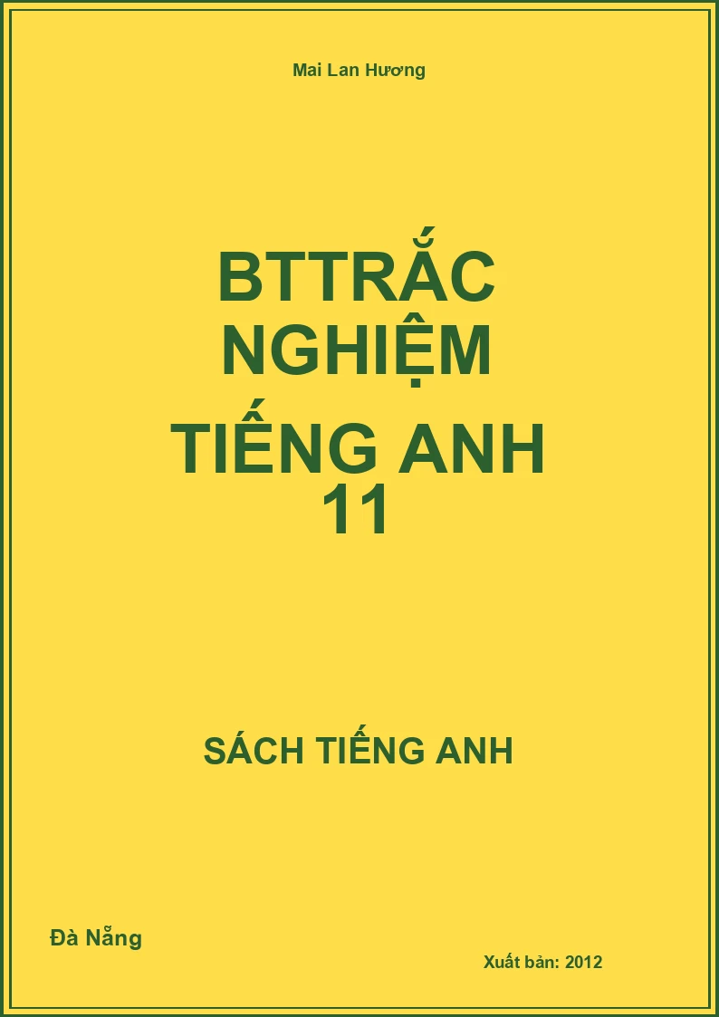 BTtrắc nghiệm Tiếng Anh 11