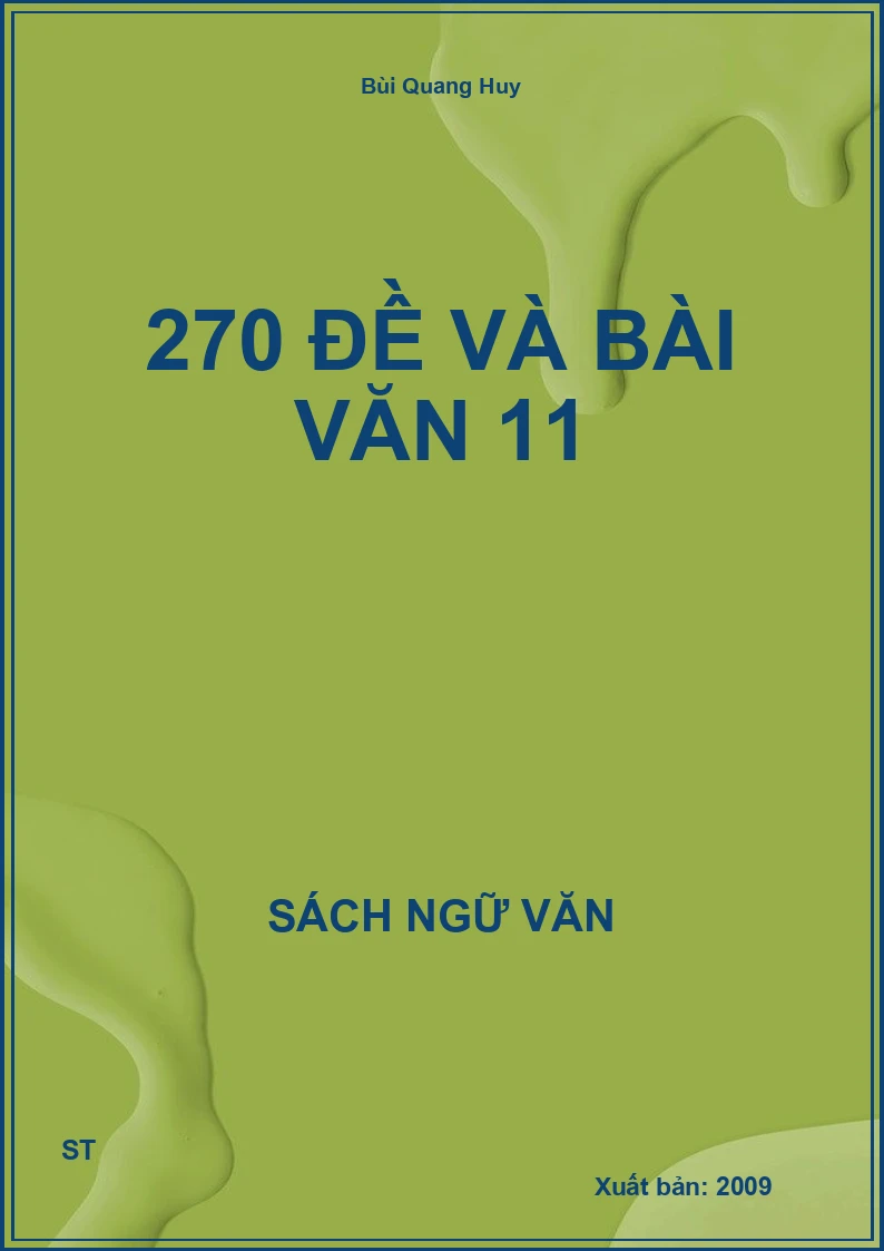 270 đề và bài văn 11