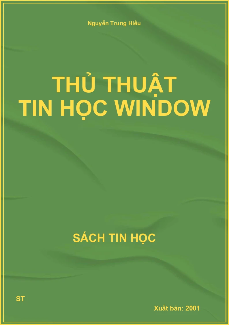 Thủ thuật tin học Window
