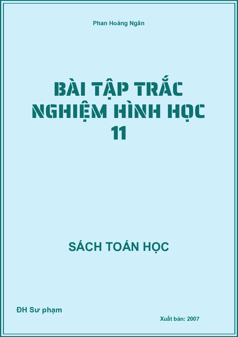 Bài tập trắc nghiệm Hình học 11