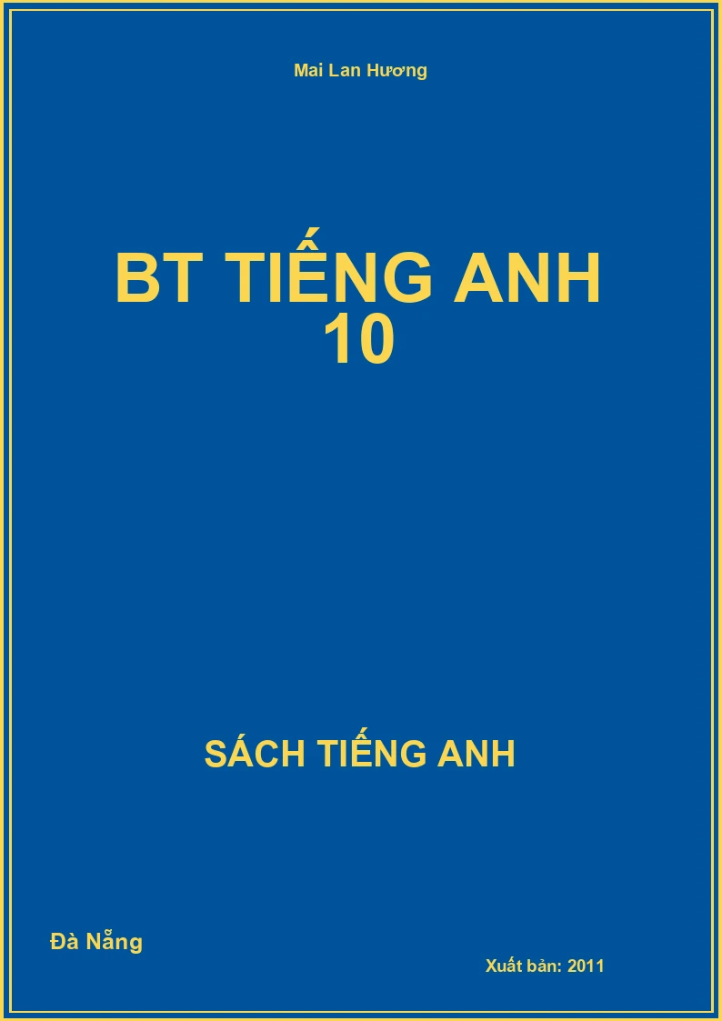 BT Tiếng Anh 10