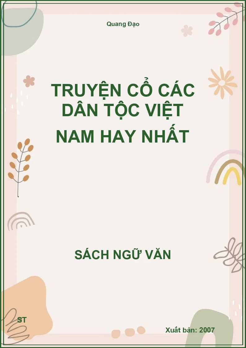 Truyện cổ các dân tộc Việt Nam hay nhất