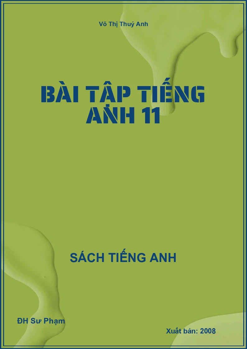 Bài Tập Tiếng Anh 11