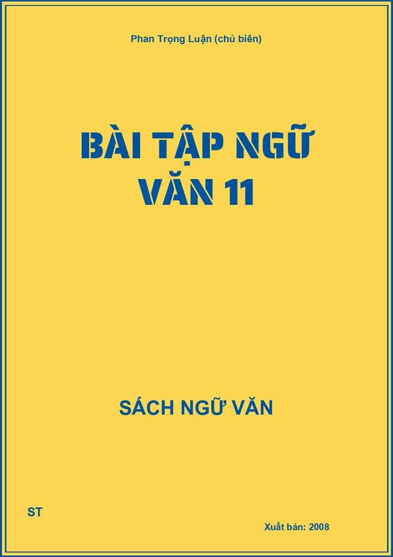 Bài tập Ngữ văn 11