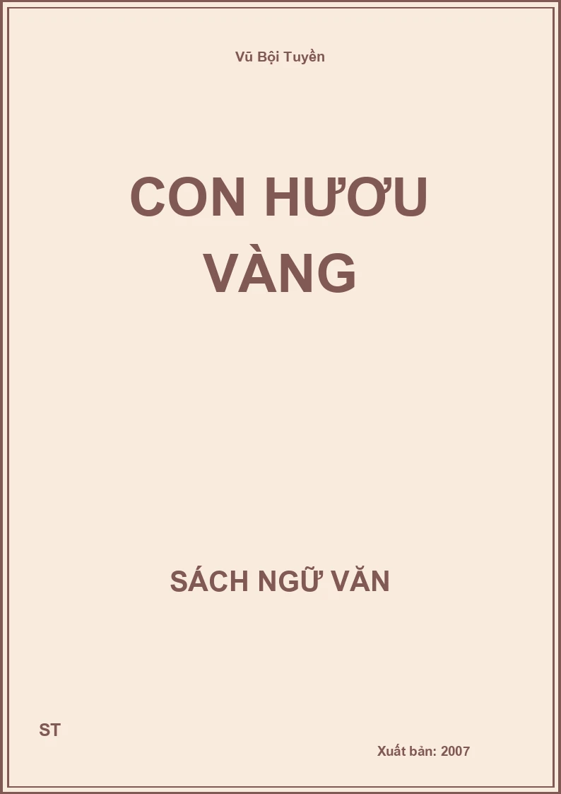 Con hươu vàng