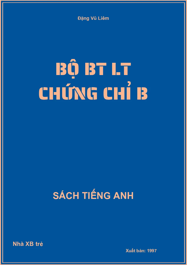 Bộ BT LT Chứng chỉ B