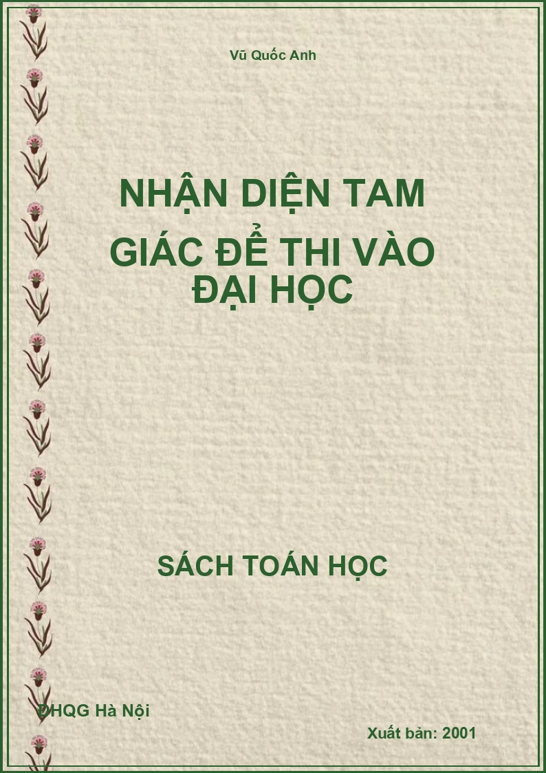 Nhận Diện Tam Giác Để Thi Vào Đại Học