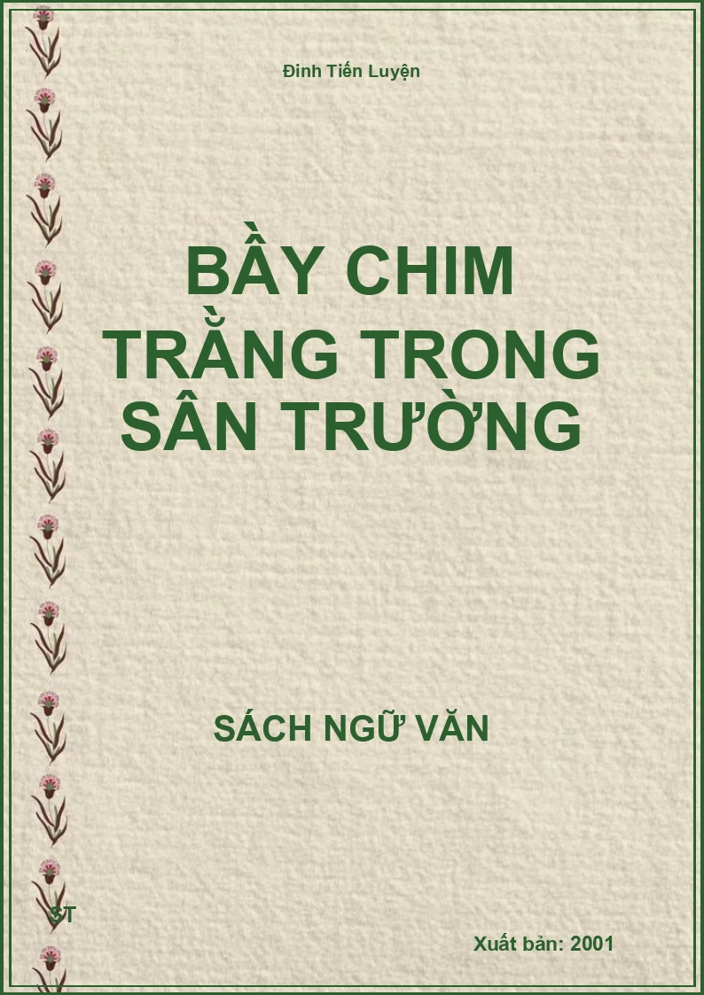 Bầy chim trằng trong sân trường
