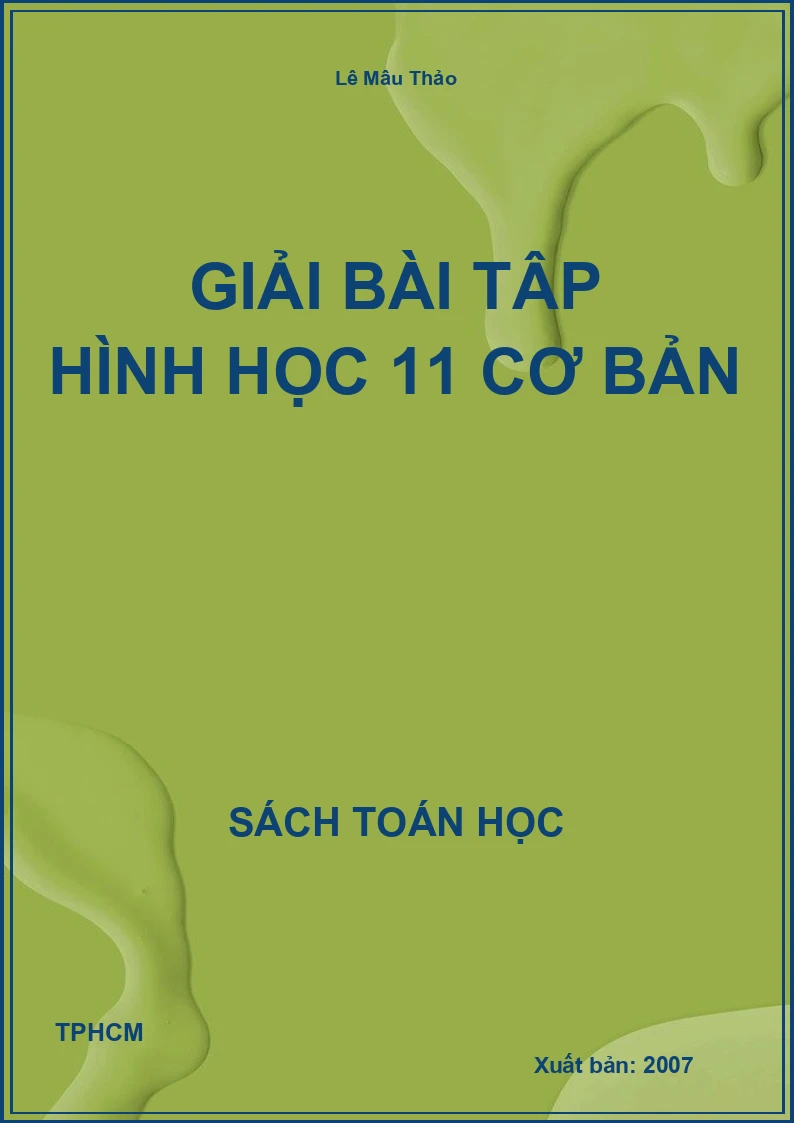 Giải bài tập Hình học 11 cơ bản