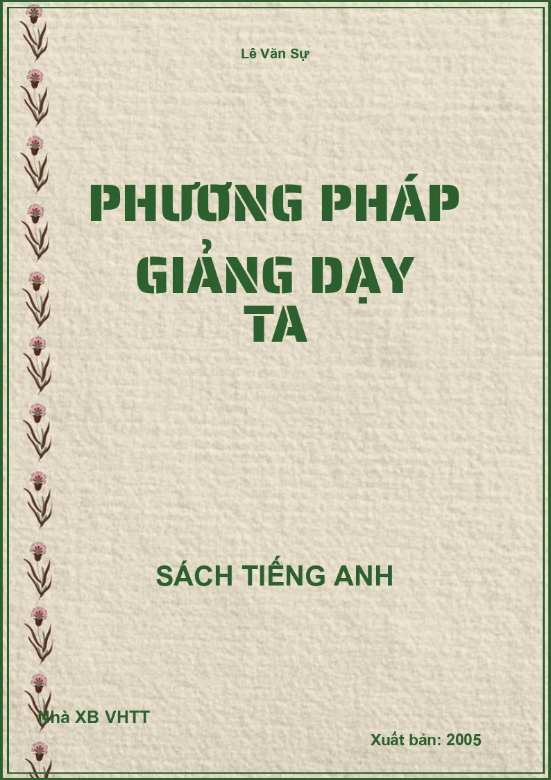 Phương pháp giảng dạy TA
