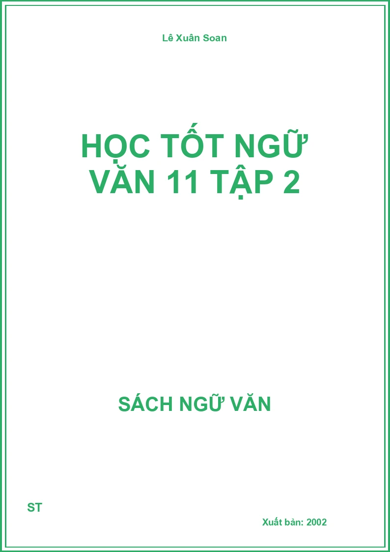 Học tốt Ngữ Văn 11 Tập 2