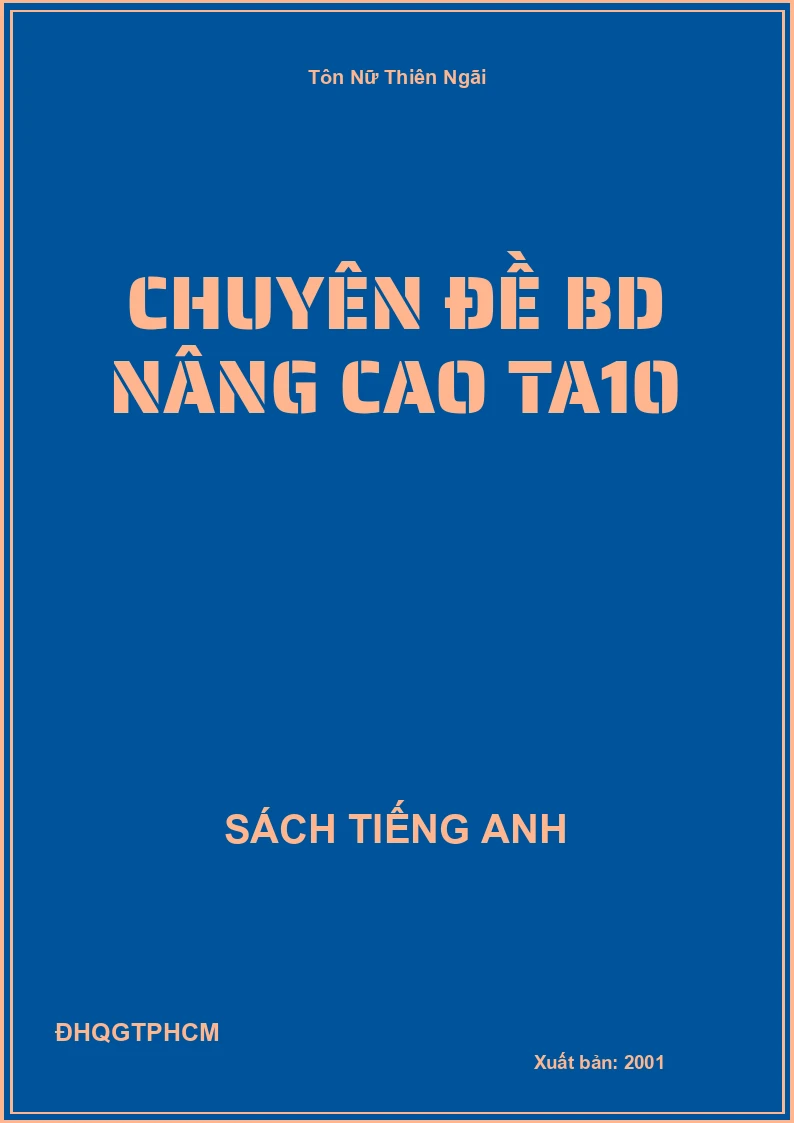 Chuyên đề BD nâng cao TA10