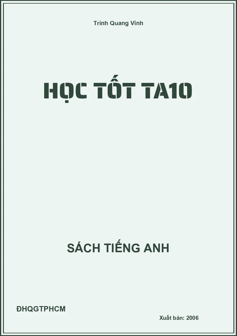 Học tốt TA10