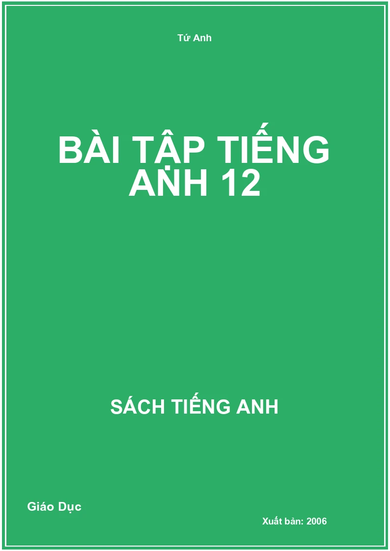 Bài tập Tiếng Anh 12