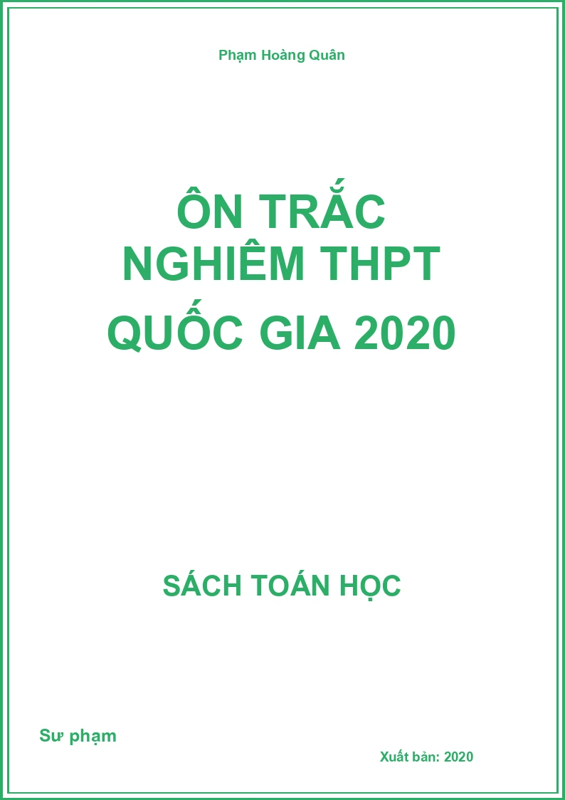 Ôn trắc nghiệm THPT quốc gia 2020