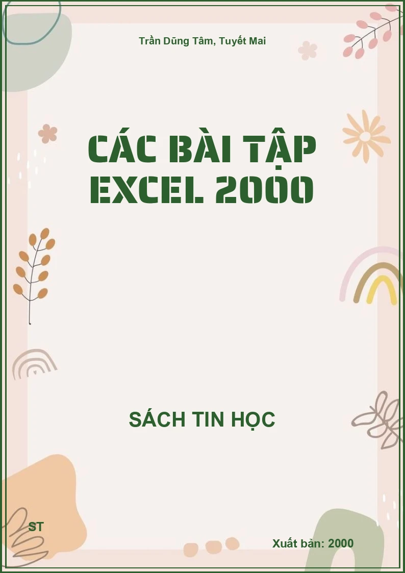 Các bài tập excel 2000