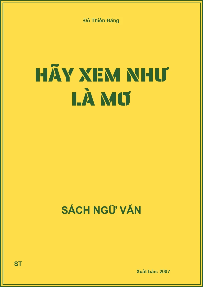 Hãy xem như là mơ
