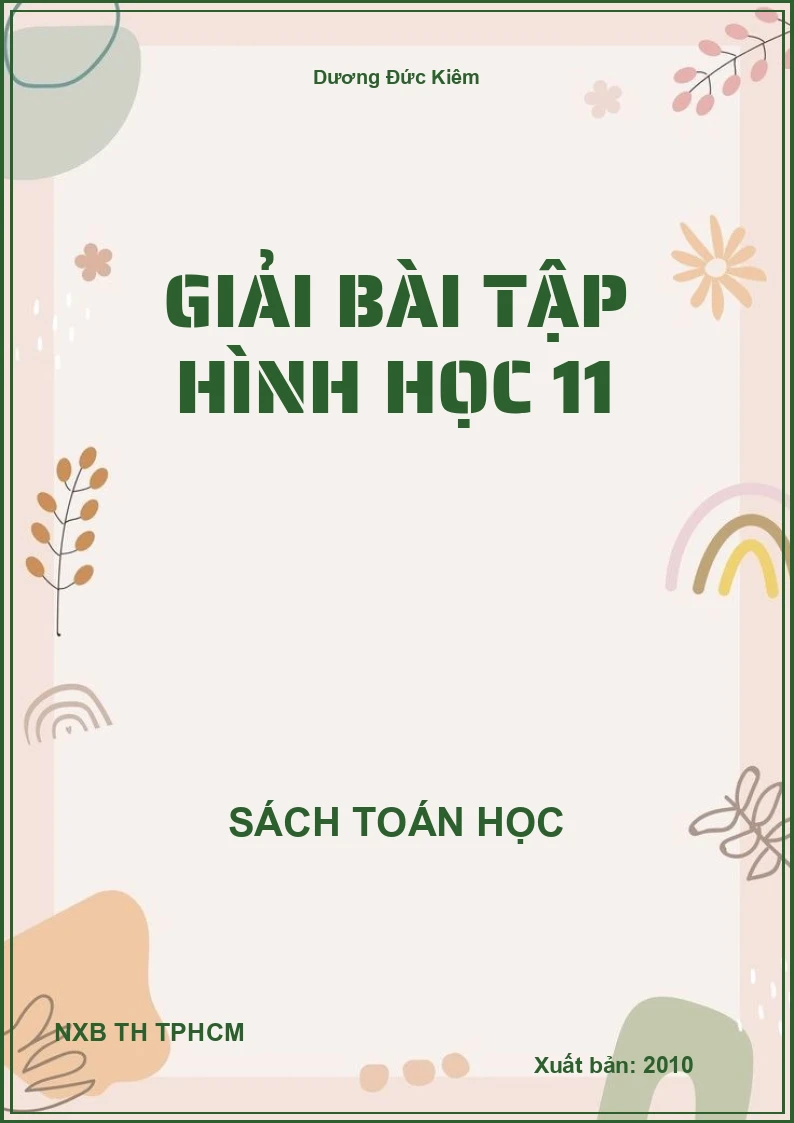 Giải bài tập hình học 11