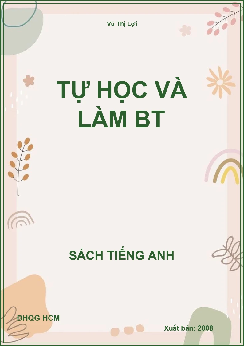 Tự học và làm bt